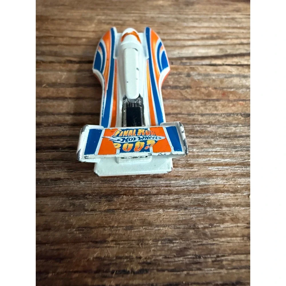 Y2K 2003 Hot Wheels Hydroplane Boat Final Run White Orange Blue 1/64